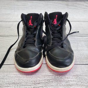 Jordan Black High Top Shoe Size 2Y